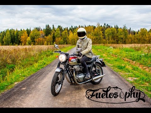 Видео: Тест-драйв ретро-байка Kawasaki W650.
