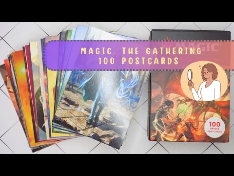 Видео: Обзор набора открыток Magic: The Gathering Postcard Set 100.