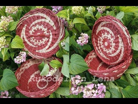 Видео: красивая КРЫШКА с бортиком/из газетных трубочек