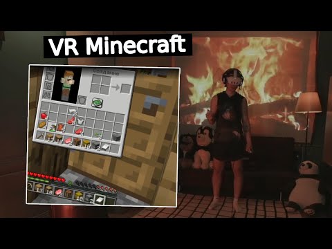 Видео: Фраме Тамер играет в VR Minecraft