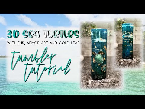 Видео: Учебное пособие по изготовлению 3D-стакана в виде морской черепахи l Стакан в океанском стиле l D...