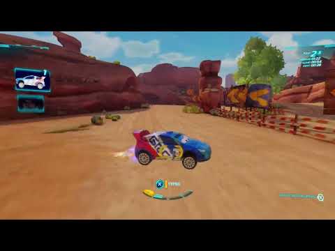 Видео: Тачки 2 (Xbox 360) - Боевой Заезд - 3 круга - Тяжелая Сложность - Спринт "Лесной" - Рауль Заруль