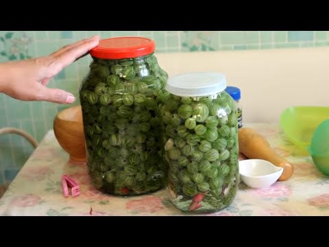 Видео: СОЛЕНЫЙ КРЫЖОВНИК на ЗИМУ! Вкуснее Свежего!😋Tuzlu Bektaşi Üzümü👍Salted Gooseberries for the Winter