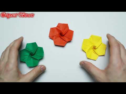 Видео: Как сделать оригами юлу из бумаги. Оригами юла