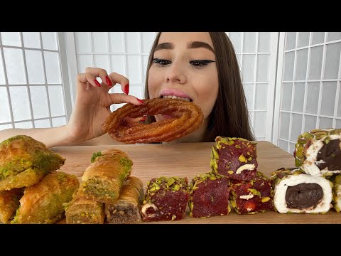 Видео: Сладкий MUKBANG| ПАХЛАВА🍯РАХАТ ЛУКУМ😍🤩| Парень запрещает😤🤯