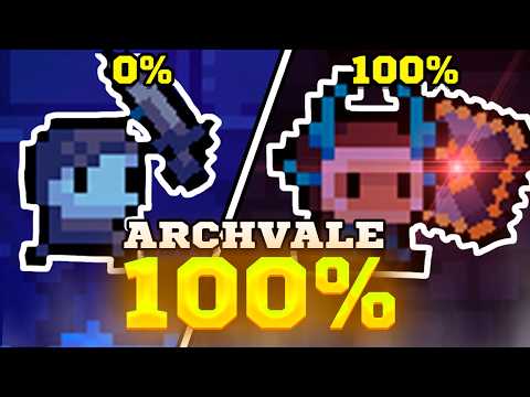 Видео: Я прошел ARCHVALE на 100% ДОСТИЖЕНИЙ