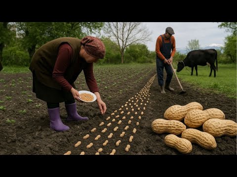 Видео: Сельская жизнь в Азербайджане — как вырастить арахис в горной деревне? 1 час расслабляющего видео