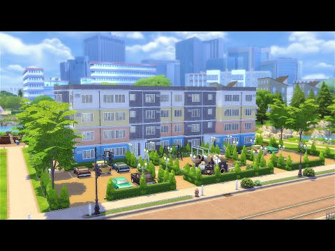 Видео: Симс 4 | Большой МНОГОКВАРТИРНЫЙ дом в Ньюкресте | Строительство Без СС | Stop Motion Speed build