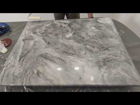 Видео: WB Epoxy Gloss - лак глянцевый, эпоксидный, на водной основе. Проверка на прочность и царапанье.