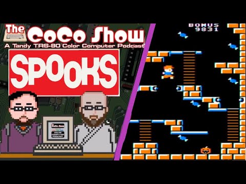 Видео: Spooks — один из ЛУЧШИХ платформеров для цветного компьютера Tandy TRS-80! Напугайтесь на шоу CoCo!