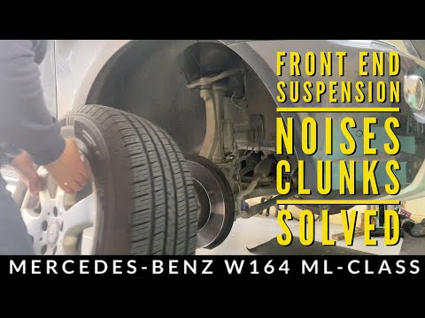 Видео: Устранены шумы, стуки и удары в передней подвеске Mercedes — ML W164
