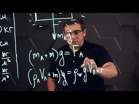 Видео: Сила Архимеда. Практическая часть. 10 класс.