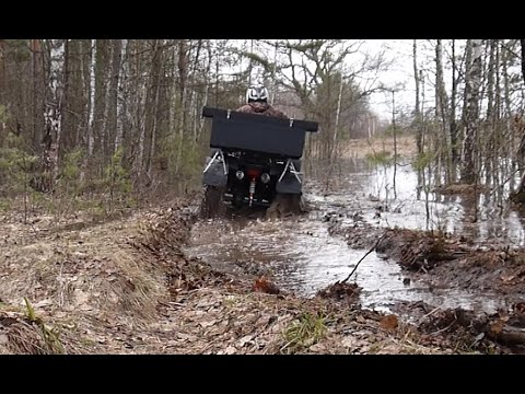 Видео: Grizzly 250 на кардане. Тест в грязи.