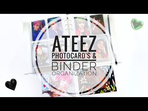 Видео: 🖤💚 Организация к-поп карточек и биндера ATEEZ | Ateez photocard's & binder organization