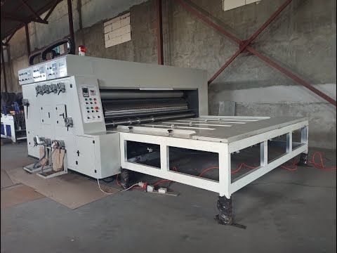 Видео: Универсальная линия производства гофрокоробов модель SAFR-1424-2FL (Четырехклапанные ящики, высечка)