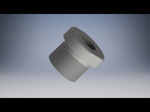 Видео: Моделирование пробки в Inventor - Видео уроки по Inventor