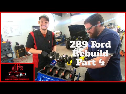 Видео: Как установить коленчатый вал — Ремонт Ford 289 — Часть 4
