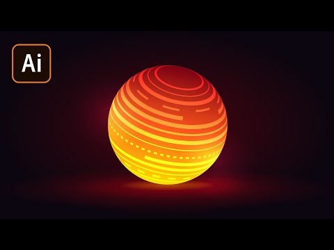 Видео: Магический шар в Adobe Illustrator часть 2.