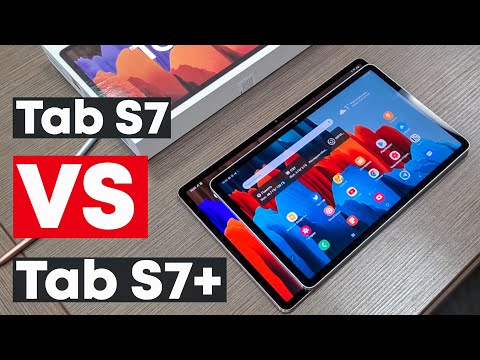 Видео: 8 ОТЛИЧИЙ ПЛАНШЕТОВ SAMSUNG GALAXY TAB S7 и S7+ (PLUS) | СРАВНЕНИЕ ПЛАНШЕТОВ