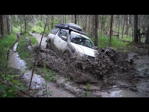 Видео: В поисках грязи, MITSUBISHI Pajero Sport/Montero, L200, Нива