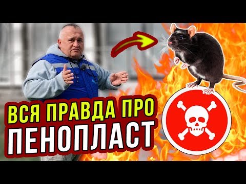 Видео: УТЕПЛЕНИЕ ДОМА ПЕНОПЛАСТОМ: вред, пожар, мыши? ОТВЕТЫ НА ВОПРОСЫ. Часть 21