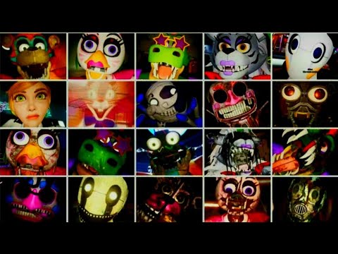 Видео: ВСЕ СКРИМЕРЫ ФНАФ 9 - Five nights at freddy's Security Breach