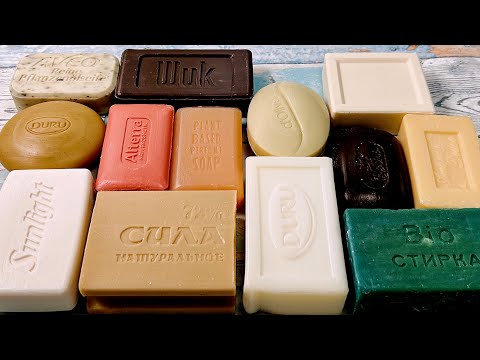 Видео: ASMR soap cutting Relaxing sounds АСМР резка мыла #relaxtime