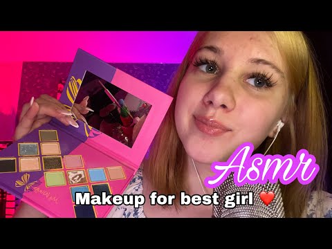 Видео: ASMR makeup for best girl (Асмр для лучшей девушки❤️на свидание)