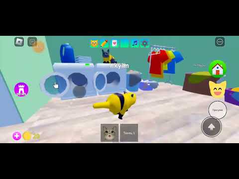 Видео: показать как получить скин чёрного кота в игре с котятами roblox!