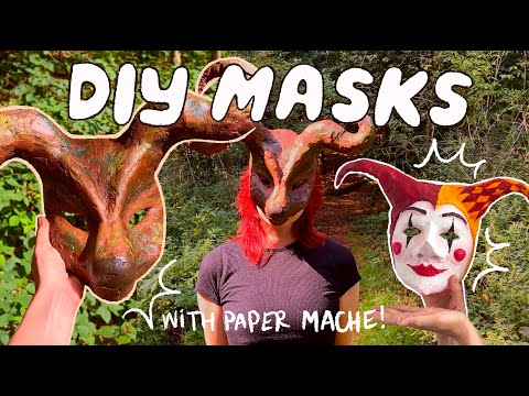 Видео: Пора перестать откладывать идеи для проектов! ✸ Эп.1: изготовление масок из папье-маше ✸