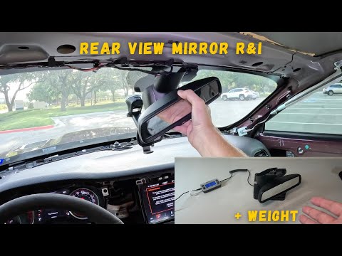Видео: Как снять и установить зеркало заднего вида на Dodge Challenger