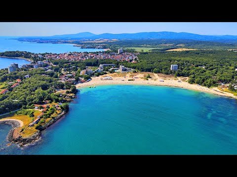 Видео: Град Китен. Плаж "Атлиман" - обзор с дрон + 35 снимки. Kiten town. "Atliman" beach - drone overview.