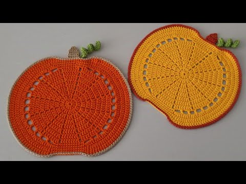 Видео: От пряжи до Хэллоуинской радости‼️ 🎃Самый простой проект осени: салфетка-тыква крючком