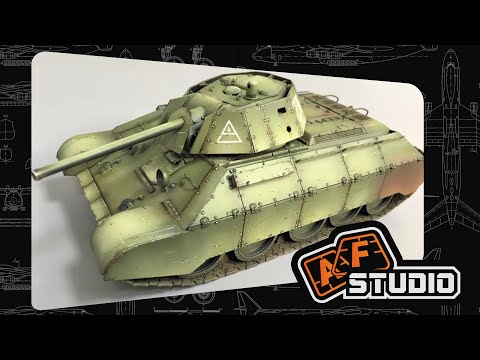 Видео: Т-34-76Э - нанесение сколов [3]
