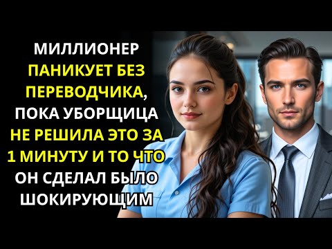 Видео: Миллионер ПАНИКУЕТ без ПЕРЕВОДЧИКА, пока УБОРЩИЦА не решила это за 1 МИНУТУ