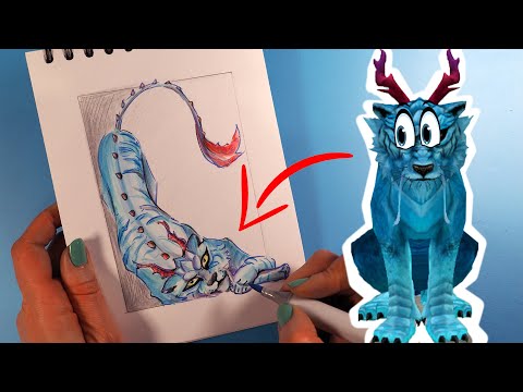 Видео: Тигр мистик челлендж от канала кошечка Прико | WildCraft | Рисование Для Всех