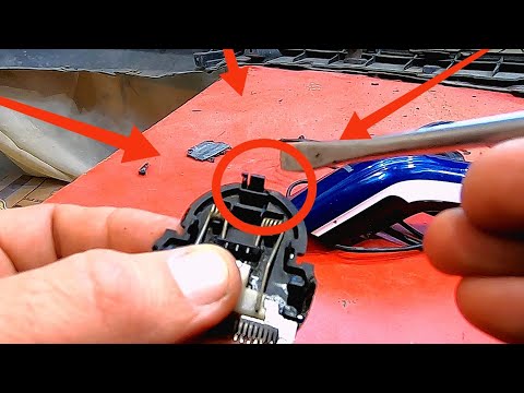 Видео: Ремонт машинки для стрижки philips. Пайка замка ножей.