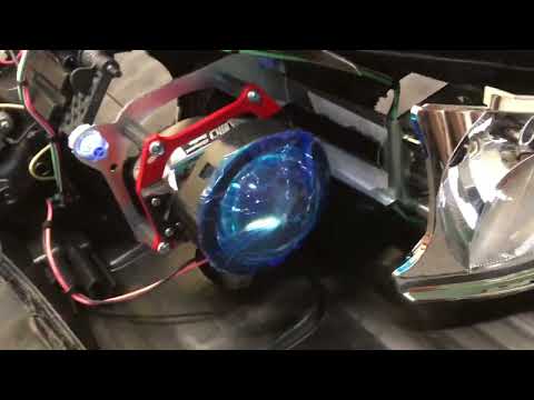 Видео: Hyundai Santa Fe 3 поколение - замена линз диодные линзы