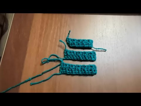 Видео: Эластичный набор петель крючком. Резинка крючком.
