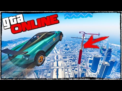 Видео: НЕВЕРОЯТНЫЙ ПОЛЕТ ИЗ ТРУБЫ НА ТОНКУЮ ЖЕРДОЧКУ В ГТА 5 (GTA 5 ONLINE ГОНКИ)