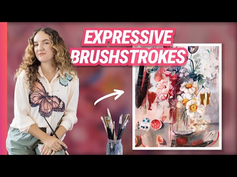 Видео: Техника мазков кистью для создания выразительных лепестков роз (полный семинар)