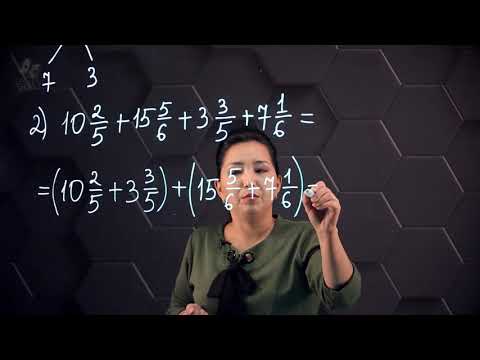 Видео: Аралас сандарды қосу және  азайту. Практикалық бөлім - тапсырмаларды орындау. 5 сынып.