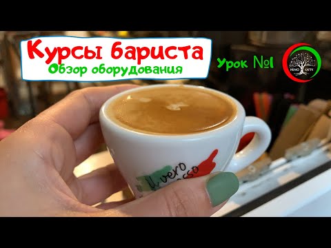 Видео: Курсы бариста. Урок № 1.  Обзор кофеварки и кофемолки. Готовим эспрессо.