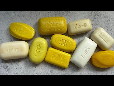 Видео: ASMR soap/ Dry soap cutting 🍋🤍🍋/ Резка сухого мыла #лимонноемыло