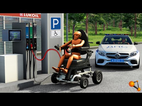 Видео: КРЕСЛО БУДУЩЕГО! 200 КМ/Ч ПО ЦЕНТРУ ГОРОДА | BeamNG.drive