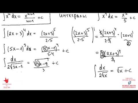 Видео: 18+ Математика без Ху%!ни. Интегралы. Часть2.