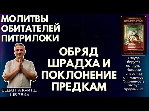 Видео: Молитвы обитателей Питрилоки. Обряд шрадха и поклонение предкам. Веданта Крит д. ШБ 7.8.44
