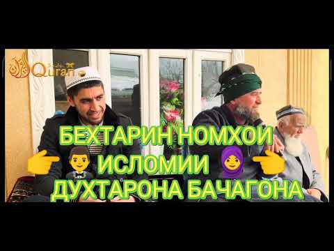 Видео: БЕХТАРИН НОМХОИ ДУХТАРОНА БАЧАГОНА ДОМУЛЛО МУЧИБУЛЛОХ🤵‍♂️👨‍👩‍👦‍👦🧕👈