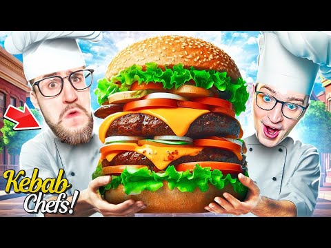 Видео: МЫ СДЕЛАЛИ ГИГАНТСКИЙ БУРГЕР 10КГ! УГАРНЫЙ КООП СИМУЛЯТОР KEBAB CHEF #9