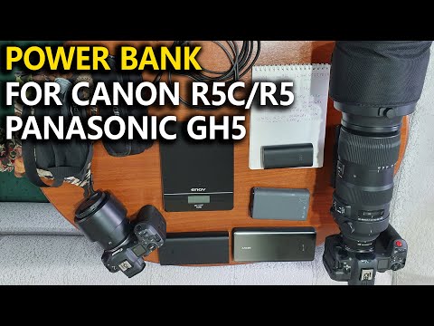 Видео: Внешнее питание Power Bank для Canon R5C / Canon R5 / Panasonic GH5